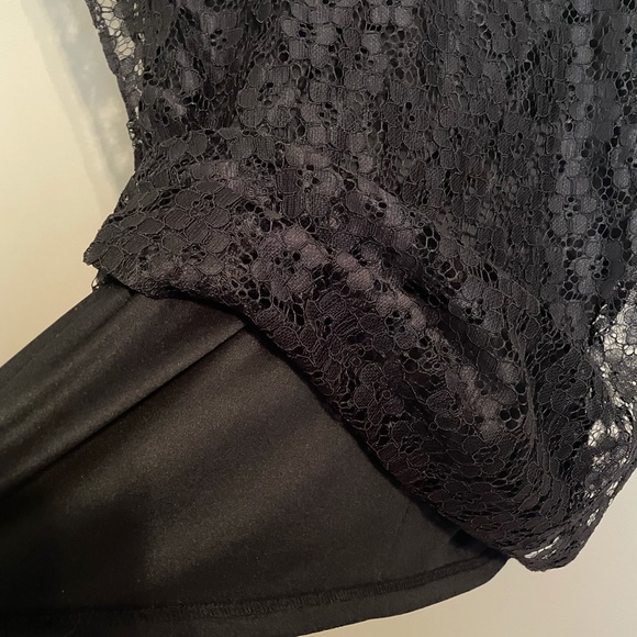 NWT Nanette Lepore XL lacey lined black sleeveless tank top - Picture 7 of 7